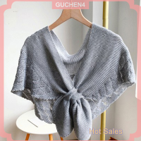 ราคา GUCHEN4 เสื้อเบลาส์ผู้หญิงแบบมีปกคอเสื้อปลอมผ้าพันคอถักแบบถักผ้าพันคอป้องกันคอสีทึบ (22605740206)