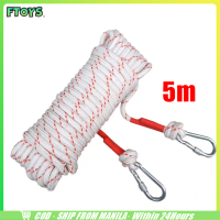 ราคา สินค้ามีคุณภาพ 12มม เชือกโรยตัวนิรภัย เชือกปีนเขา พร้อมตะขอ อุปกรณ์หนีไฟ เอาตัวรอดยามฉุกเฉิน 10เมตร 20เมตร 5เมตร (22748940704)