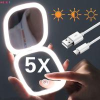 ราคา กระจกแต่งหน้าไฟ LED พับได้ลายการ์ตูน Usb ขนาดเล็กแบบชาร์จไฟใหม่ได้ใหม่ (22944839598)
