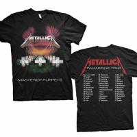 ราคา เสื้อยืดคอกลมMetallica เสื้อยืดผู้ชายแขนสั้นสีดำS 4XL (20485794868)