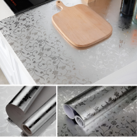 ราคา สติ๊กเกอร์ฟอยล์อลูมิเนียม วอลเปเปอร์กันน้ำมันกระเด็น สติ๊กเกอร์ติดผนังห้องครัว กันน้ำกันเชื้อรา ติดง่าย กาวในตัว Aluminum foil sticker (10633252626)