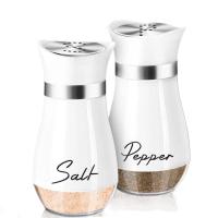 ราคา ขวดเกลือ ขวดแก้วใส่เครื่องปรุง ชุด2ชิ้น ขวดพริกไทย ขวดใส่เกลือ ตกแต่งห้องครัว (23055722148)