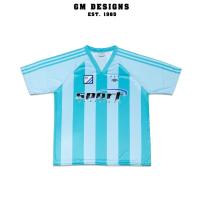 ราคา พร้อมส่งจากไทย namsap ลายริ้วสปอร์ต Oversize เสื้อยืดกีฬาแฟชั่นคอวี ผ้าไมโครฯ ใส่ได้ทั้งชายหญิง (23111175613)