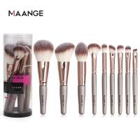 ราคา MAANGE ชุดแปรงแต่งหน้าคุณภาพสูง 9 ชิ้น ชุดแปรงแต่งหน้าถาวร ชุดแปรงแต่งหน้า 1 ชุด 9 ชิ้น (23181553623)