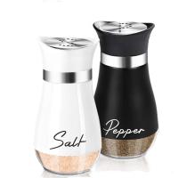 ราคา ขวดเกลือ ขวดแก้วใส่เครื่องปรุง ชุด2ชิ้น ขวดพริกไทย ขวดใส่เกลือ ตกแต่งห้องครัว (23055722149)