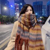 ราคา ผ้าพันคอขนสัตว์แบบยาวสไตล์เกาหลี ผ้าไหมฝ้ายสีชมพูแดง ลายสก็อต ผ้าคลุมไหล่แบบยาวสำหรับฤดูหนาว (23182534574)