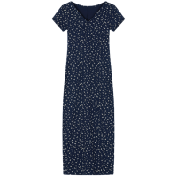 ราคา KaeKai พร้อมส่ง เดรสเกาหลี คอวี แขนสั้น ลวดลายดอกไม้ ผ้าเรย่อน ทรงเข้ารูป มีให้เลือกสั้น ยาว เหมาะกับสาวๆสายหนาว (23222550108)