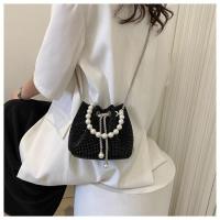 ราคา mimi sale กระเป๋าเพชร คริสตัล สายไข่มุกสะพายข้างสายโซ่อย่างดี EP611 (22424747428)