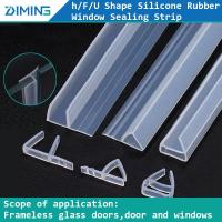 ราคา 6Meters Silicone Rubber Window Sealing F U h Corner Shape Door Weather Strip Glass Shower Door Seal Strip Draft Stopper For Shower Room Acoustic Panel 6 8 10 12mm (23183311771)