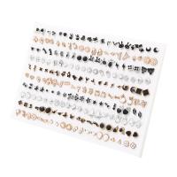 ราคา 100คู่ เซ็ตMulti สไตล์ผลไม้ที่มีสีสันดอกไม้คริสตัลคริสตัลรูปทรงเรขาคณิตต่างหูเม็ดกลมชุดสำหรับหญิงสาวพลาสติกต่างหูเครื่องประดับของขวัญ (4912798878)