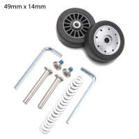 ราคา NAMEINB อะไหล่สำหรับเปลี่ยน ล้อกระเป๋าเดินทาง เพลาชิ้นส่วนกระเป๋าเดินทาง พร้อมสกรูสกรู เปลี่ยนล้อล้อ ทนทานต่อการใช้งาน ชุดซ่อมล้อลูกล้อ อุปกรณ์เสริมกระเป๋าเดินทาง (22882382947)