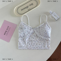 ราคา สาธารณรัฐ เสื้อกล้ามคอวีลายดอกไม้สำหรับผู้หญิงเสื้อแขนกุดปักลายลูกไม้แนวย้อนยุคสำหรับฤดูร้อน (22497680000)