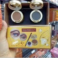 ราคา 89174 03 เจลไอไลเนอร์และเจลเขียนคิ้วพิชเเละเเบบฝุ่นในตลับเดียวกัน 2in1 Kiss Beautyไอไลเนอร์เจลและเจลเขียนคิ้วในกล่องเดียว ที่เขียนคิ้ว (22843865682)