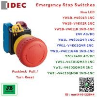 ราคา IDEC Emergency Stop Switch สวิทช์ปุ่มกดฉุกเฉิน YW Series 22 MM Illuminated Emergency Stop Switches Removable operator (18385297390)