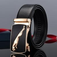 ราคา เข็มขัดหนัง ลายเสือจาร์กัว เข็มขัดหนังผู้ชาย หัวอัตโนมัติ ออโต้ล็อค เข็มขัดหนังยาว รุ่น P3 (22828889404)