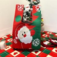 ราคา กระเป๋าถือปักลายคริสต์มาส กระเป๋าถือผ้าถักลายการ์ตูน กระเป๋าถือของขวัญ กระเป๋าถือแขน กระเป๋าถือแบบอเนกประสงค์ (23287415185)