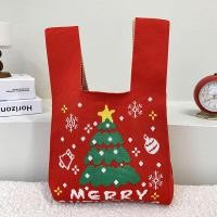 ราคา กระเป๋าถือปักลายคริสต์มาส กระเป๋าถือผ้าถักลายการ์ตูน กระเป๋าถือของขวัญ กระเป๋าถือแขน กระเป๋าถือแบบอเนกประสงค์ (23287415179)