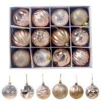 ราคา Ball ลูกบอลแขวนต้นคริสต์มาส55มม หลากสี12ชิ้นบอลห้อยสำหรับปาร์ตี้บ้าน (23373845859)