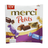 ราคา ช็อกโกแลตเมอร์ซี่ Merci Petits Milk Cream Collection and Dark Chocolate Bundle 250g (19932597149)