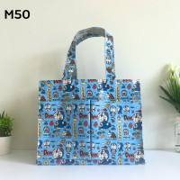 ราคา กระเป๋าผ้าเคลือบกันน้ำ ฐานกว้าง รุ่น M กระเป๋ากันน้ำ ใส่ของได้เยอะ (22277265255)
