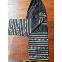 ราคา กางเกงผ้าฝ้าย กางเกงผ้าทอกะเหรี่ยงนาคา กางเกงใส่สบาย มีกระเป๋าสองข้าง สินค้าพร้อมส่ง (23205262112)