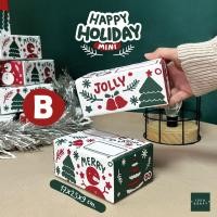 ราคา กล่องพัสดุ กล่องไปรษณีย์ฝาชน Happy Holiday ฝาชน เบอร์ B 20 ใบ (20872105848)