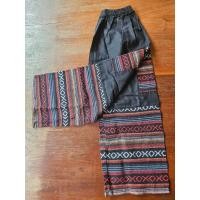ราคา กางเกงผ้าฝ้าย กางเกงผ้าทอกะเหรี่ยงนาคา กางเกงใส่สบาย มีกระเป๋าสองข้าง สินค้าพร้อมส่ง (23205262113)