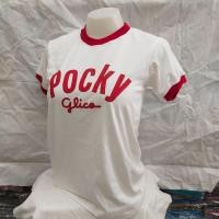 ราคา เพื่อป๊อกกี้ เสื้อยืดป๊อกกี้ตัวขาวแขนแดง เสื้อยืดป๊อกกี้ตัวขาวแขนชมพู (21903613592)