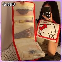 ราคา EBiSU hello kitty คิตตี้แมวกระเป๋าเครื่องสำอางหญิงญี่ปุ่นอะนิเมะน่ารักกระเป๋าอเนกประสงค์สี่ในหนึ่งเดียวกระเป๋าเดินทางแบบพกพาถุงแป้ง (23319373296)