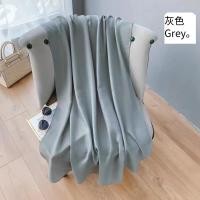 ราคา ผ้าพันคอแฟชั่น สีพื้น ผ้าคลุมไล่ผืนใหญ่ ผ้าพันคอ (23092439491)