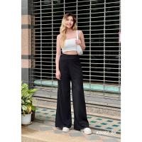 ราคา กางเกงผ้าฮานาโกะ ขาบานซิปหลัง เอวสูง สีพื้นทรงหลวม เอวยางยืด กางเกงแฟชั่นผู้หญิง K9182 (22141019978)