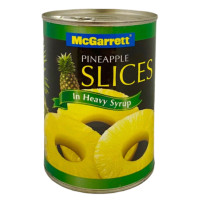 ราคา แม็กกาแรต สับปะรดแว่น ในน้ำเชื่อม สับปะรดกระป๋อง 566 กรัม Pineapple Slice in Syrup 566g McGarrett brand (19795938848)