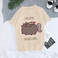 ราคา Men Women แฟชั่นสำหรับผู้หญิง I Am Busy Pusheen แมว Harajuku การ์ตูนเสื้อยืด Kawaii Cat Tshirt Kawaii Graphic ตลก Tops Tees หญิง90S (21594452982)