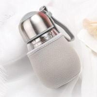 ราคา ขวดน้ำ ขวดน้ำขวดแก้วใสรูปทรงน้ำเต้าA0093 มีหูหิ้วพร้อมถุงใส่ ขนาด 400 ml มี 4 สี (3560604290)