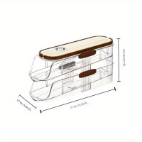 ราคา กล่องเก็บไข่ 2ชั้นชั้นเก็บไข่พลาสติก กล่องจัดระเบียบตู้เย็น ตู้กับข้าว (22919640176)