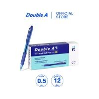 ราคา ยกกล่อง 12 ด้าม 0 5 mm ปากกา TriTouch สีน้ำเงิน Double A ปากกาลูกลื่นแบบกด (22787953759)