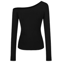 ราคา Kaekai พร้อมส่ง เสื้อปาดไหล่ แขนยาว ผ้าเรยอน ยืดได้เยอะ สาวอวบใส่ได้ แต่งสม็อค 1 ข้าง สไตล์เกาหลี ใส่ได้หลายแบบ (22986121356)