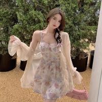 ราคา น้ำหนักเบา ผู้หญิง เปลือกหอย บาง ผ้าชีฟอง ผ้าพัน คาร์ดิเกน ฤดูร้อน แจ๊กเก็ต ลายดอก คอวี ทรงเอ เดรสสไตล์การเดินทาง (22701978982)