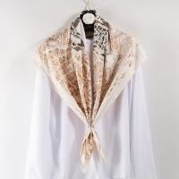 ราคา Syal Sutra สไตล์คนมีชื่อเสียงผ้าคลุมไหล่ลำลองสำหรับผู้หญิงใช้ได้หลากหลายและทันสมัยผ้าพันคอสี่เหลี่ยมกว้างขนาด90ซม 35นิ้ว Syal Sutra ผ้าพันคอผ้าไหมพิมพ์ (22070209542)