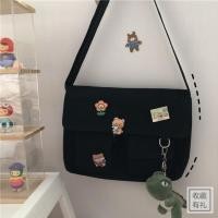 ราคา infinitebagshop IN1409 F3กระเป๋าผ้าแคนวาส พร้อมเข็มกลัด 4 ชิ้น (5413338959)