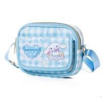 ราคา Sanrio กระเป๋ากระเป๋าสะพายข้างสองชั้นน่ารัก Cinnamoroll Kuromi Hello Kitty โทรศัพท์มือถือ Pouch Koin น่ารักสำหรับเด็กผู้หญิงกระเป๋าพวงกุญแจ (22832659013)