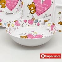 ราคา ขายแยกชิ้น Rilakkuma Heart จานข้าวเด็ก ชาม ถาดหลุม แก้วน้ำ ช้อนส้อม เมลามีน ลายการ์ตูนริลัคคุมะ Superware ศรีไทยซุปเปอร์แวร์ 1 ชิ้น item sell SEPERATELY (15381465777)
