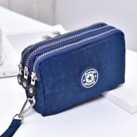 ราคา กระเป๋าใส่เหรียญผ้าสไตล์เกาหลี กระเป๋าใส่โทรศัพท์มือถือขนาดใหญ่แบบยาว กระเป๋าใส่กุญแจแบบมีซิปสามชั้น กระเป๋าใส่เหรียญแบบถือได้ขนาดใหญ่ (23231877444)