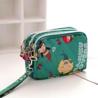 ราคา กระเป๋าใส่เหรียญผ้าสไตล์เกาหลี กระเป๋าใส่โทรศัพท์มือถือขนาดใหญ่แบบยาว กระเป๋าใส่กุญแจแบบมีซิปสามชั้น กระเป๋าใส่เหรียญแบบถือได้ขนาดใหญ่ (23231877453)