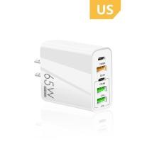 ราคา อแด็ปเตอร์ชาร์จเร็ว 65W 5 พอร์ต หัวชาร์จเร็ว 65W PD USB QC 3 0 3 1A USB Type C สําหรับมือถือชาร์จเร็ว (22909496675)