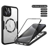 ราคา เคสแบบเต็มสำหรับ iPhone 16 15 Pro Max 14 Plus 13 5G 2024เคสโทรศัพท์360องศารวมทุกอย่างป้องกันผิวนอกฝาปิดด้านหลังแบบแม่เหล็กสองด้านสำหรับ I16 I15 I14 I13 (22321780876)