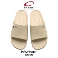 ราคา Gambol รองเท้าแตะสวมใหม่ กันน้ำ นุ่มสบายสุดๆ 7สี GM42197 ดำ กรม น้ำตาล ม่วง แดง เขียว แกมโบลใส่ได้ทั้ง ชายหญิง (21190043125)