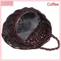 ราคา DIGUI กระถางดอกไม้แขวนผนังหวาย rattam ตะกร้าสวนเถากระถางต้นไม้ผู้ถือ (22931856893)
