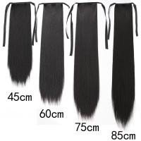 ราคา Long Straight Hair Ponytail Extensions Hair Bundle Tied Wig Clip To The Ponytail Synthetic Hair Wig for Women (23165944306)