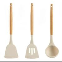ราคา ชุดเครื่องครัว3ชิ้น อุปกรณ์ซิลิโคน เครื่องครัว ใช้ในการปรุงอาหาร (23207016634)